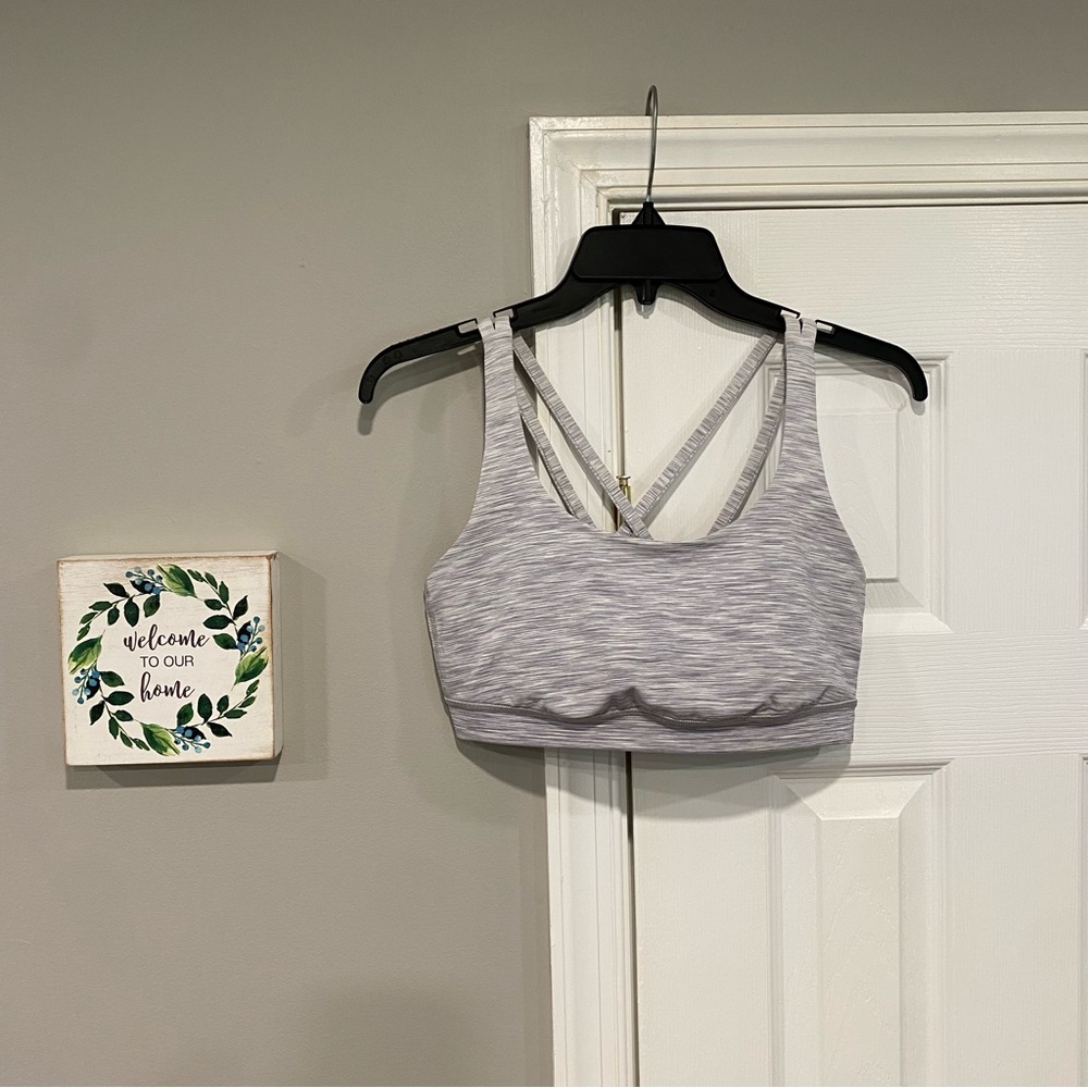 Lululemon Energy Bra Ombre Melange Space Dye EB White Multi Size 8